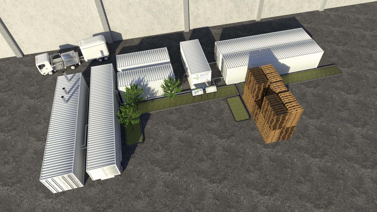 Site Rendering of Small Scale Anaerobic Digestion Facility